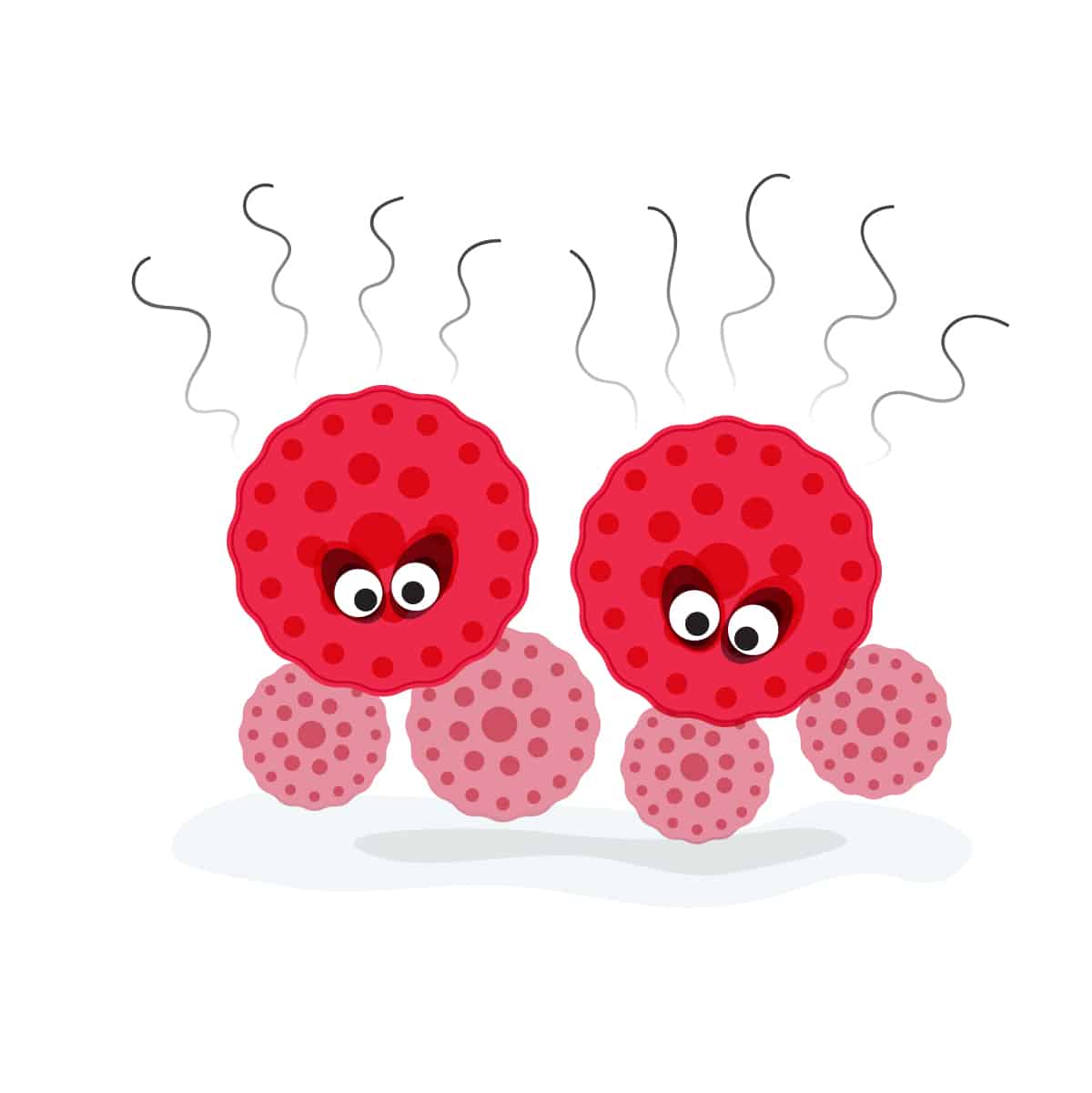 Cartoon image of bacterial vaginosis