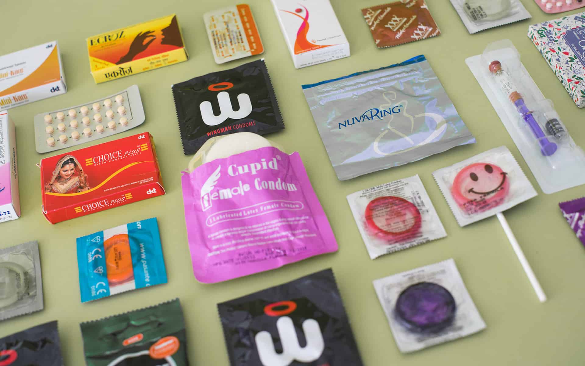 Various birth control methods, including short- and long-term methods