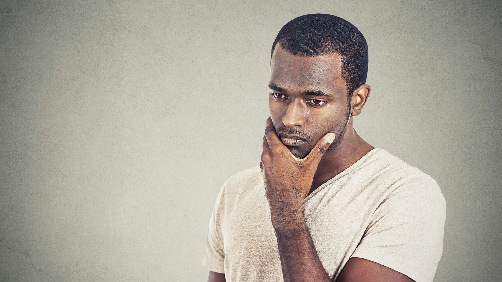 Man in deep thoughts of what to do