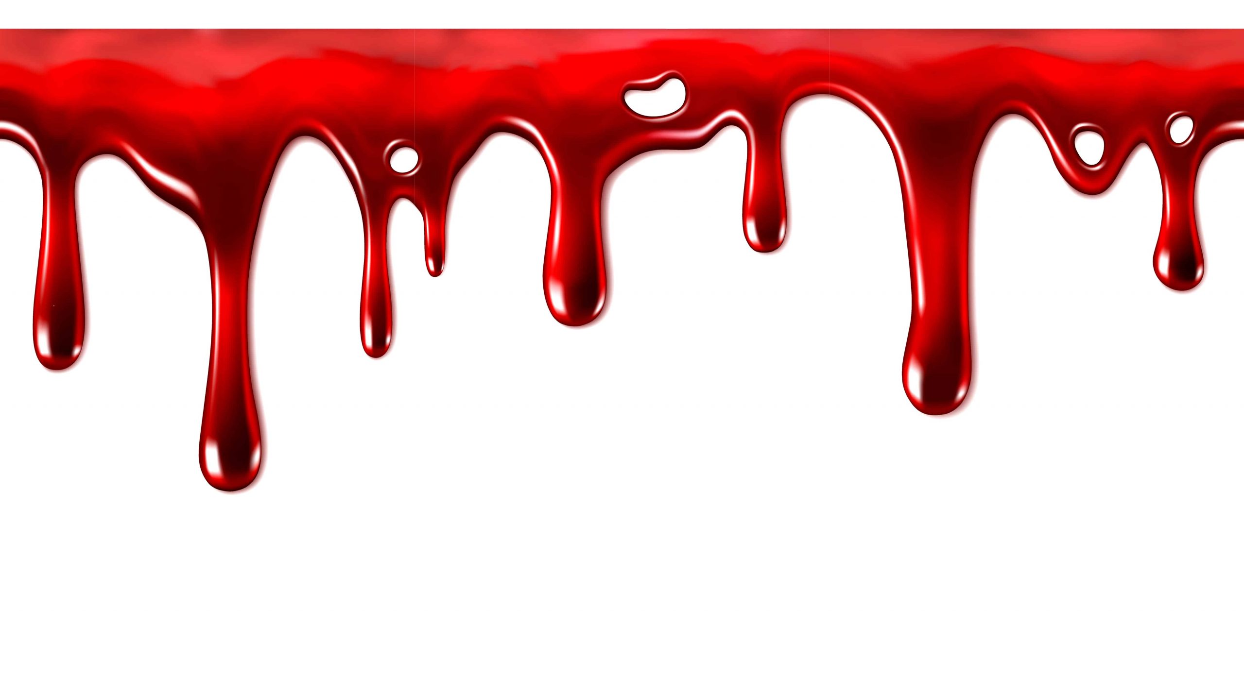 Blood dripping down