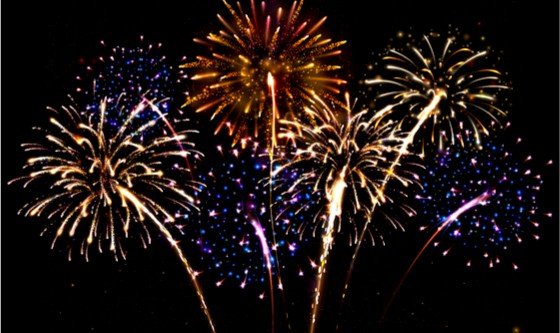 Image of fireworks, standing for pleasure