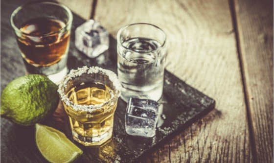 Tequila and limes