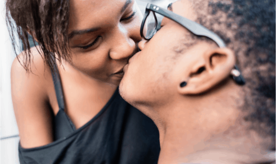 Couple kissing