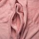 pink fabric shaped as female genital organs, vulva and labia, vagina