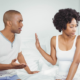 woman rejecting man's advances
